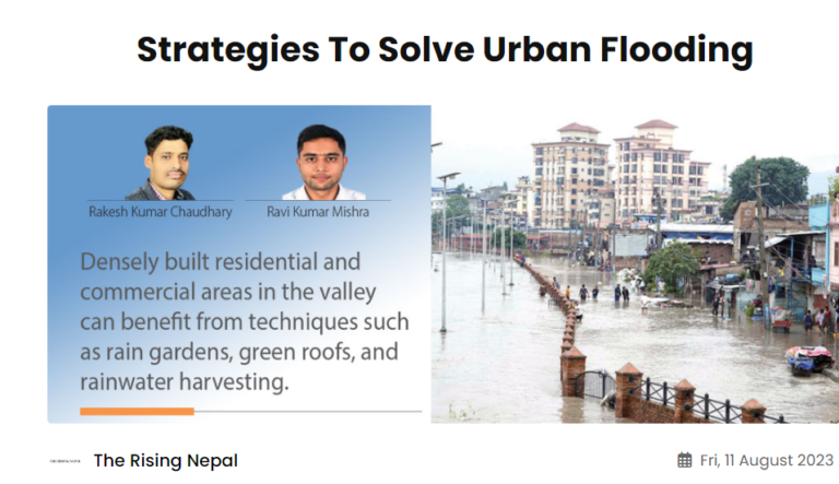 Strategies To Solve Urban Flooding – IIHR